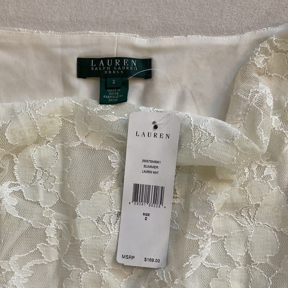 NWT Ralph Lauren Ivory sequined dress. - Picture 3 of 6